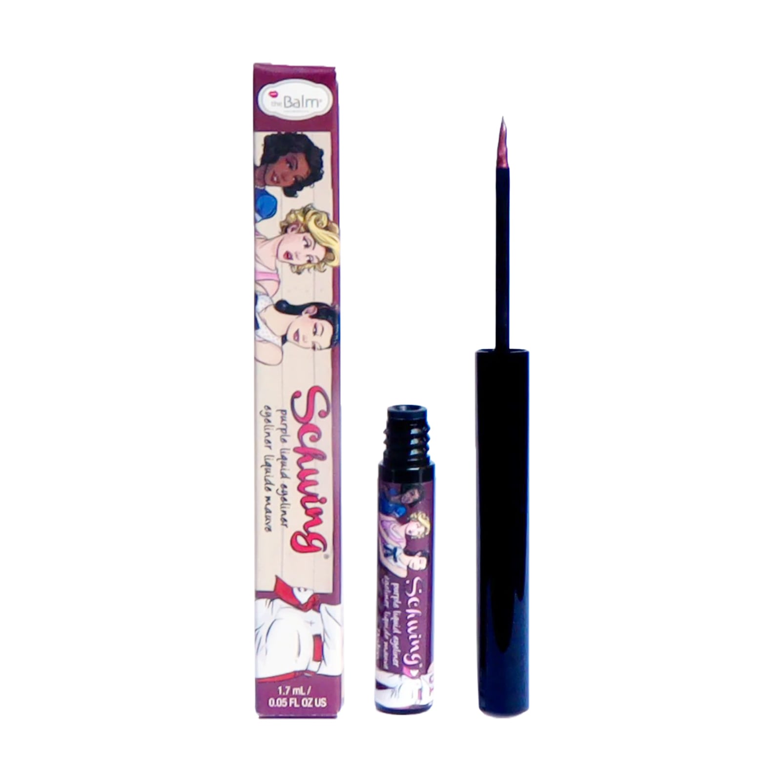 Рідка підводка для очей theBalm Schwing, Purple, 7.7 мл
